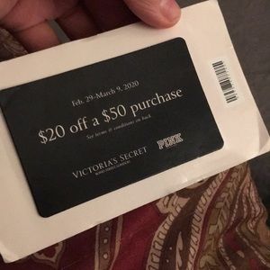 $20 off $50 coupon expired 03/09/2020